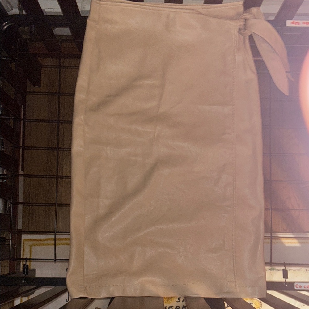 7 For All Mankind Beige Pencil Skirt